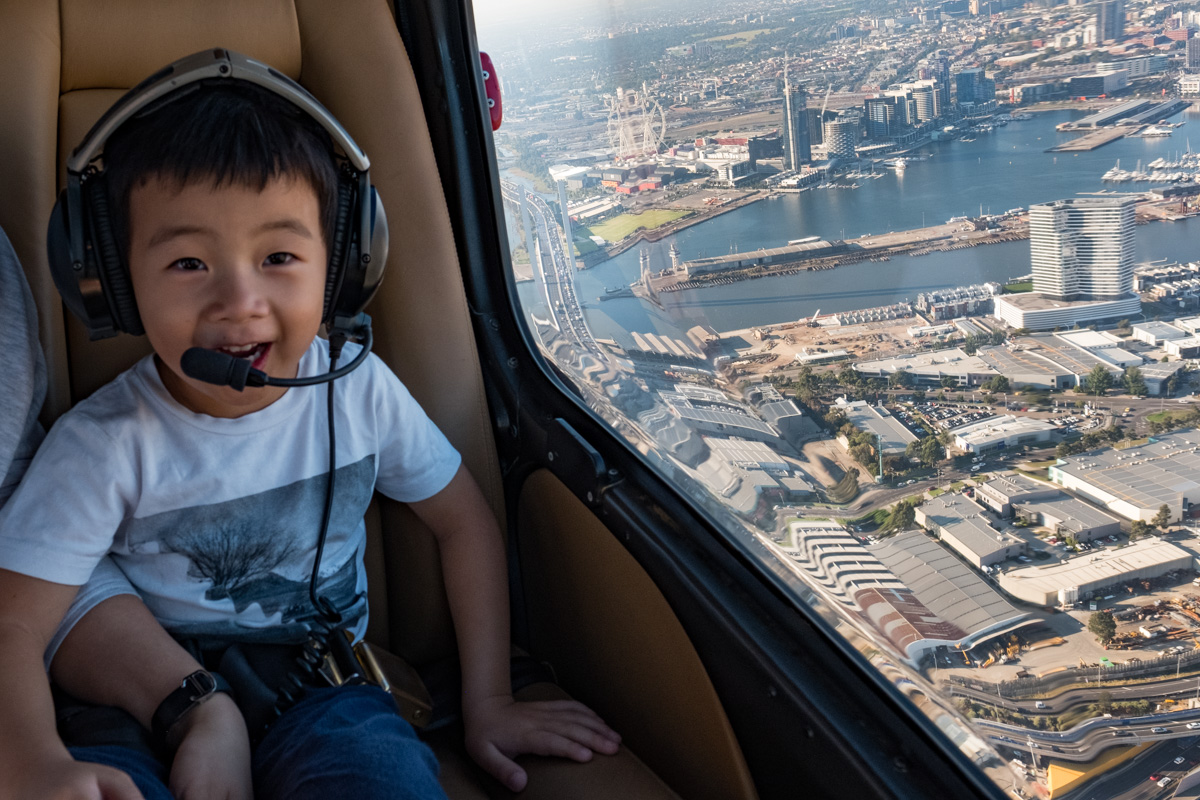 Melbourne with Kids - Helicopter Ride