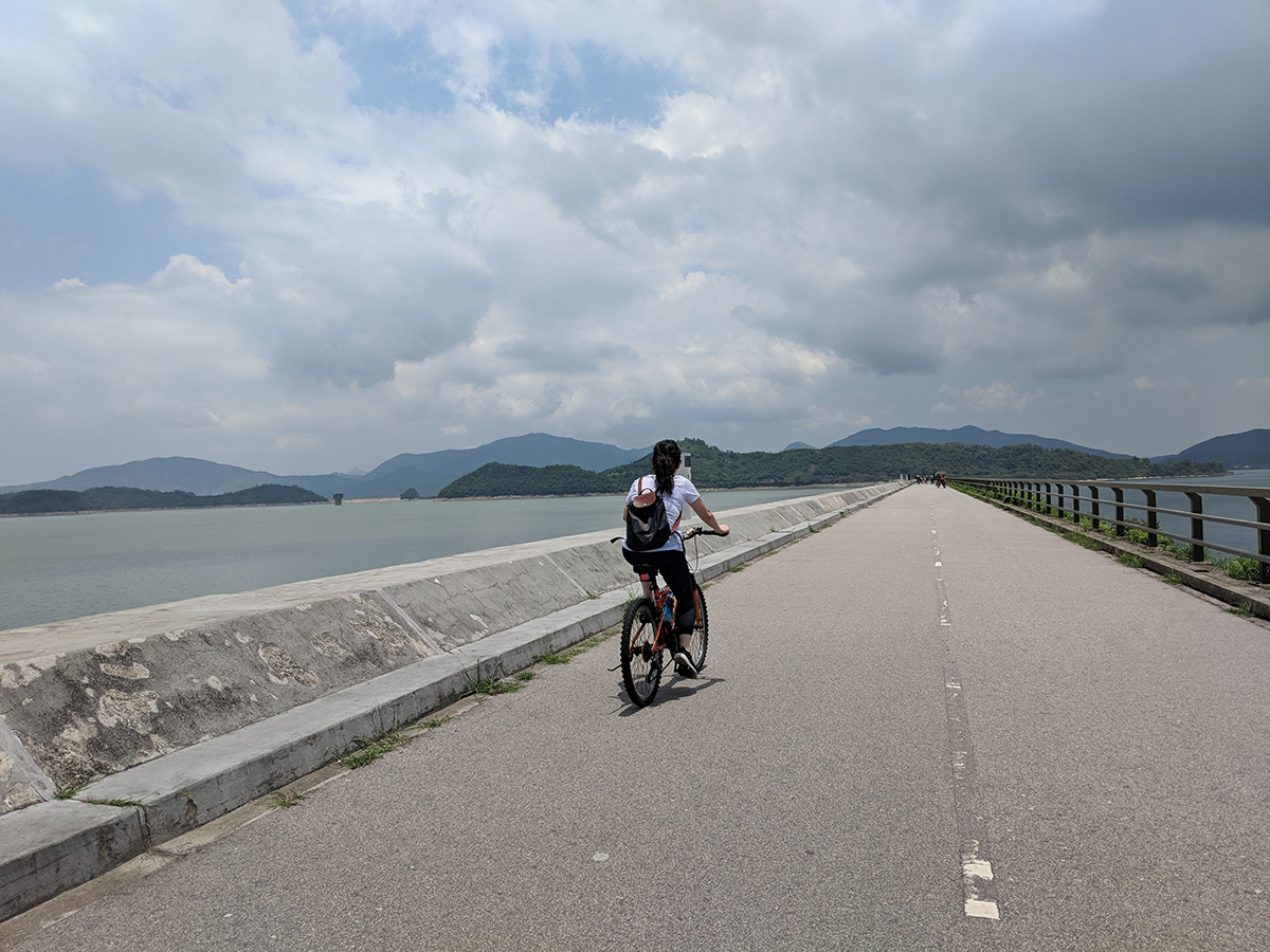 Cycling in Hong Kong - Plover Cove Reservoir