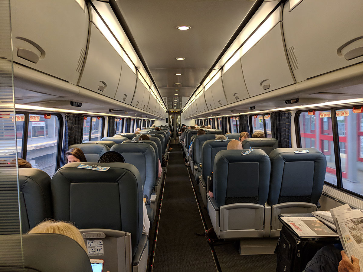New York To Boston Train - Quiet Car