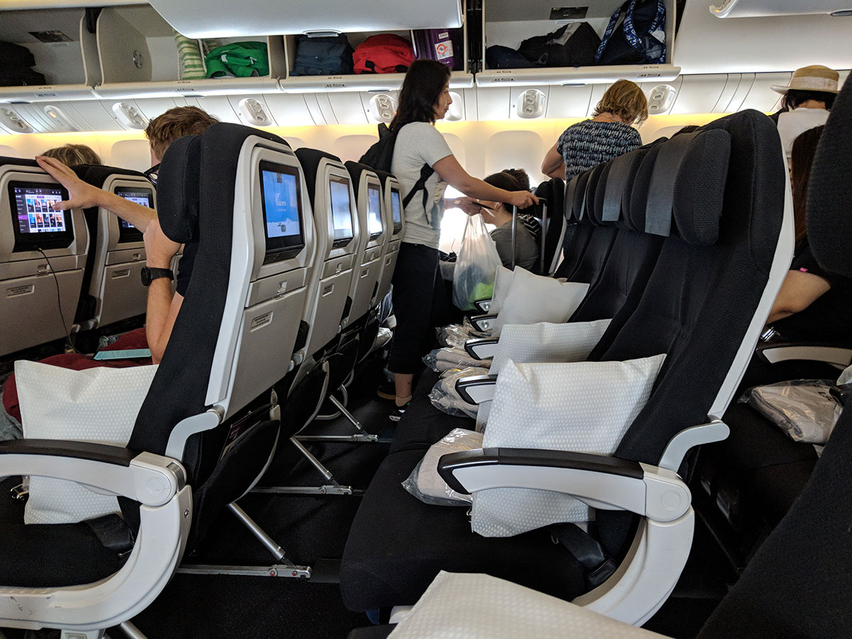 Hong Kong To Auckland Air New Zealand Economy Class Skycouch