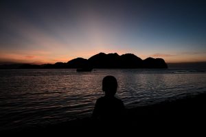 Sunset from Komodo Resort