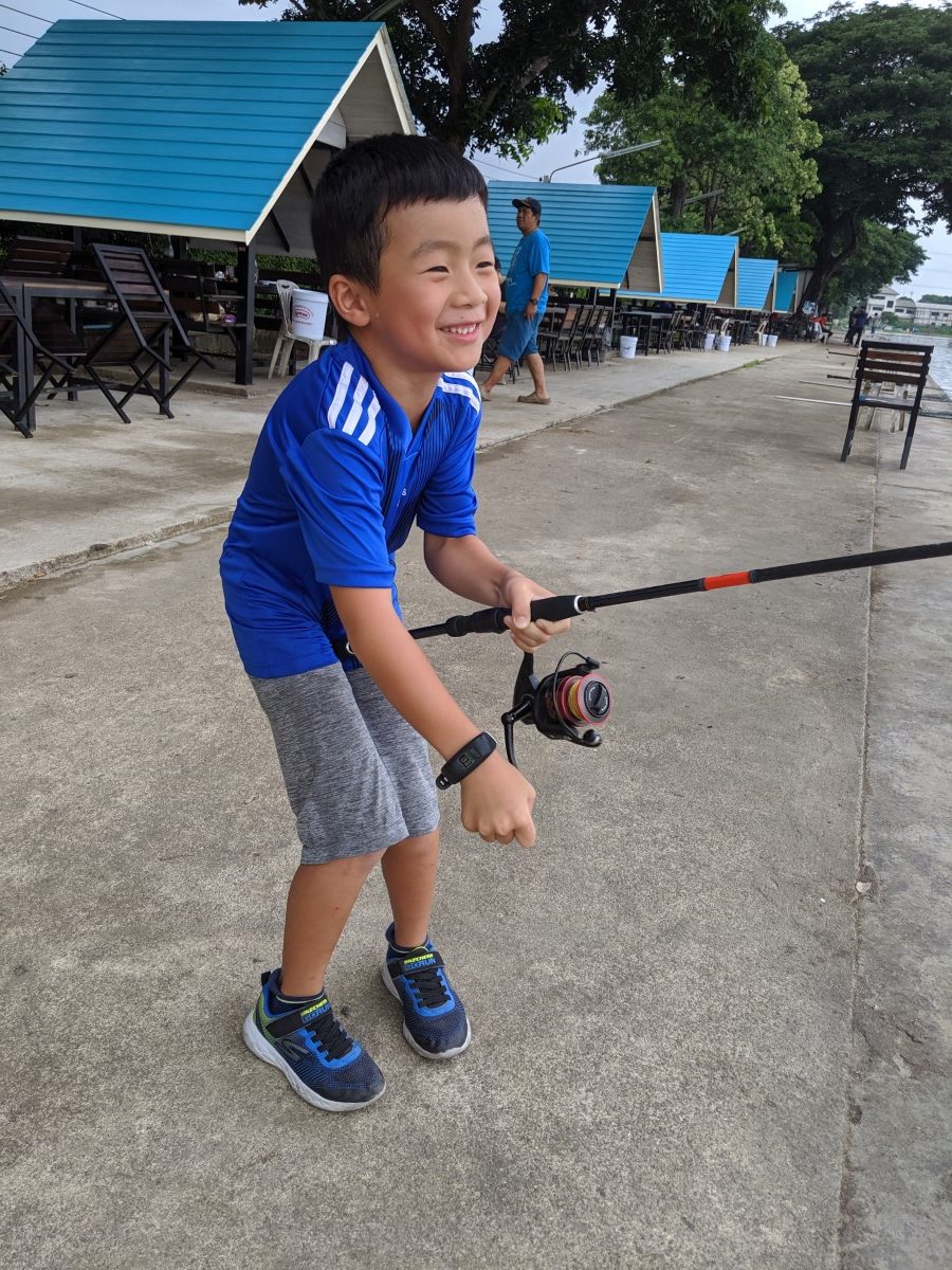 Fishing in Bangkok with Kids - Toucan takes Off